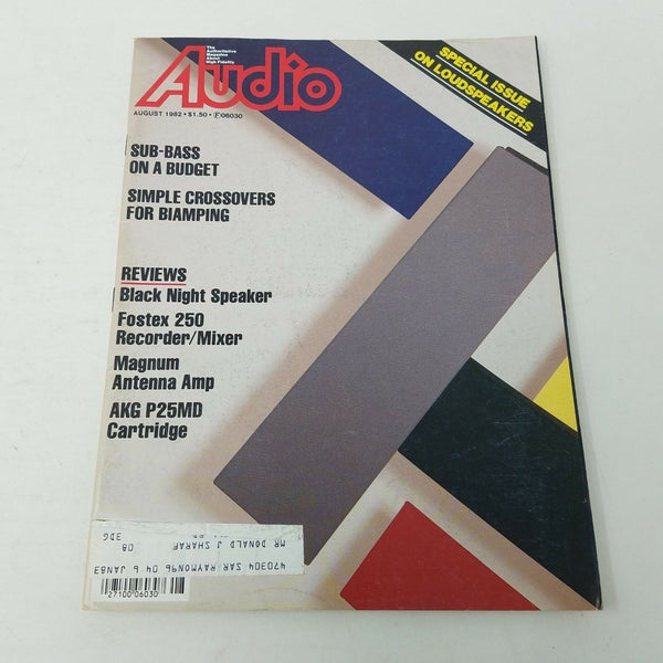 Vintage August 1982 Audio Magazine High Fidelity Electronics Advertisements