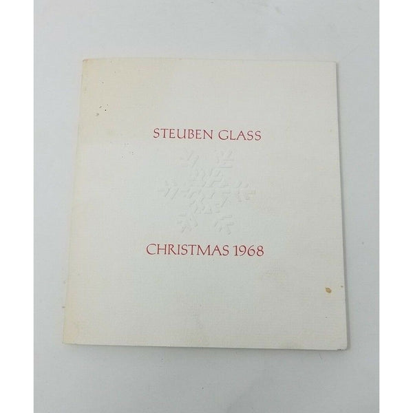 Steuben Glass Crystal Christmas 1968 Catalog Photos Advertisement Pricing Prices