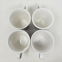 Set of 4 SANGO CAFE Americana Coffee CERAMIC MUGS CUPS #4911 Man & Woman 98