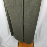 Talbots Stretch 100% Wool Faux Wrap Front Slit Maxi Skirt Vintage Womens 12 USA