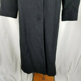 Harve Bernard Petites Alpaca Mohair Wool Long Maxi Peacoat Dress Coat Womens 8P