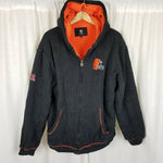 Vintage Cleveland Browns Pro Line NFL Full Zip Hoodie Sweatshirt Jacket Mens L