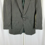 Vintage Gianfranco Ruffini Italy Plaid Wool Sport Coat Blazer Jacket Mens 39R