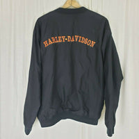 Harley Davidson F-Troop 2000 Leominster MA Pullover Nylon Shirt Jacket Mens sz L