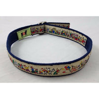 The Belted Cow D-Ring Ribbon Web Belt Blue Festival Parade Kids Youth Boys Girls