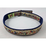 The Belted Cow D-Ring Ribbon Web Belt Blue Festival Parade Kids Youth Boys Girls