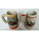 Numbered Avon Large Steins BUDWEISER Beer A/C Series Ceramarte Brazil Lot of 2