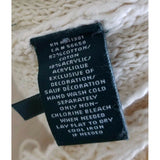 LRL Ralph Lauren Fringed Woven Knit Boho Hippie Boat Neck Sweater Womens PXS PS
