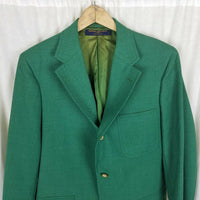 Brooks Brothers 346 Irish Kelly Masters Green Sportcoat Jacket Blazer Mens 39