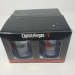 Captain Morgan Official Crew Gear Rocks D.O.F. Set of 4 Glasses in Box Barware