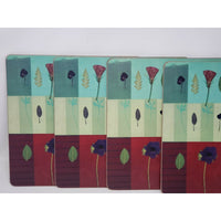 PIMPERNEL Divine Wildflower Study Cork Placemats Set of 4 Square England Art