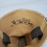 Sears Cowboy Boots Blonde Leather Men's 5.5 Tall Pull On Loops 64867 Western Tan