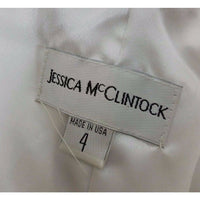 Jessica McClintock Ribbon Strapless Mini Formal Cocktail Prom Dress Womens 4 USA