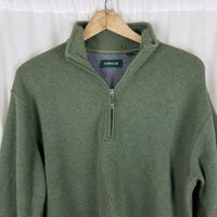 Orvis 1/4 Zip Pullover Sweater Sweatshirt Mens M Funnel Neck Henley Classic