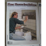 Fine Homebuilding Back Issues Magazines Lot of 6 Entire Year 1995 DIY Remodeling