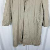 Silver Cloud Thermolite Insulated Placket Trench Coat Mens 40S Removable Liner
