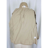 J.Crew Chino Cropped Twill Khaki Safari Jacket Womens 4 Asymmetrical Button Up