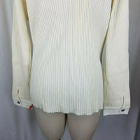 Grand Ole Opry Zip Front Ribbed Cardigan Sweater Faux Leather Fringe Womens 1X