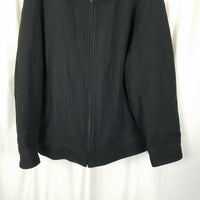 The Gap Wool Blend Quilted Insulated Peacoat Car Coat Jacket Mens XXL 2XL Black