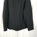 The Gap Wool Blend Quilted Insulated Peacoat Car Coat Jacket Mens XXL 2XL Black