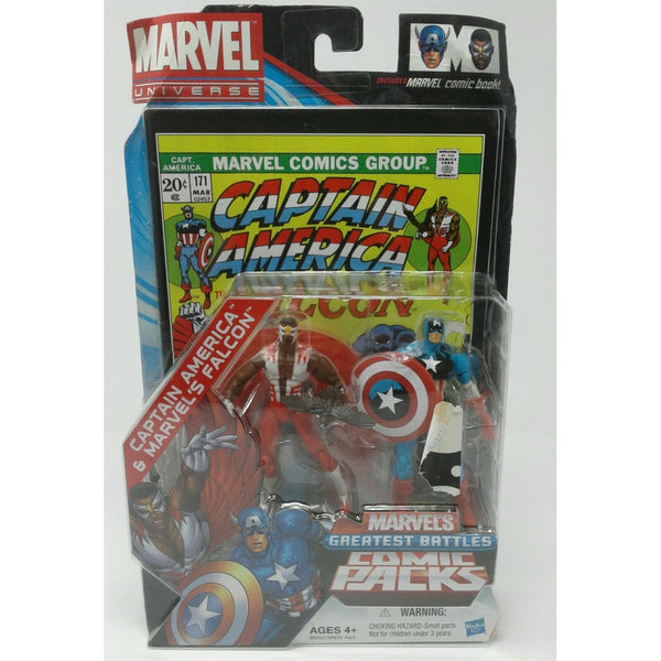 Marvel Universe Captain America & Falcon Greatest Battles Comic Packs Figurines