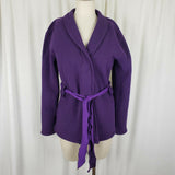 The North Face Wrap Belted Shawl Collar Jersey Knit Sweatshirt Jacket Womens M