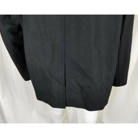 Calvin Klein Double Breasted Black Wool Peacoat Jacket Coat Mens XL Quilted