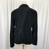 Vintage Tommy Hilfiger Black Velvet Jacket Blazer Womens L Riding Equestrian