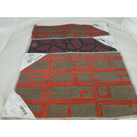 Lot 3 Pieces Hable Construction Hickory Furniture Fabric Samples Geometric Woven