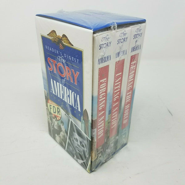 Readers Digest The Story of America VHS, 2001, 3-Tape Set, Readers Digest Box