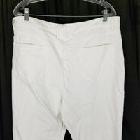 LL Bean Comfort Knit Classic Fit White Denim Blue Jeans Womens 18 NWT 298929