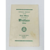 Annual Report Town Officers of Windham Maine January 31 1957 Cumberland County