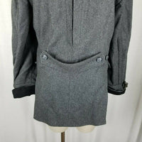D Collection By Troy Smith Hooded Wool Toggle Field Jacket Parka Womens M Gray