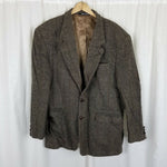 Deansgate Luxury Blend Lambswool Herringbone Blazer Sport Coat Jacket Mens 44R