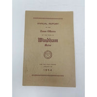Annual Report Town Officers of Windham Maine January 30 1954 Cumberland County