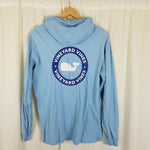 Vineyard Vines Long Sleeve Hooded T-Shirt Mens M Whale Double Sided Screenprint