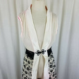 Vintage Silk Lace Kimono Wrap Maxi Robe Asian Womens S Sexy Frog Closure Ombre