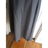 Vintage John Meyer Wool Box or Side Pleated Midi Skirt Womens 8 Gray 1970s Gray
