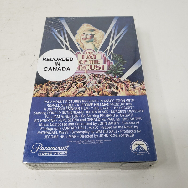 The Day of the Locust 1983 BETAMAX Beta Tape Factory Sealed Not VHS Watermarks