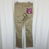 Dickies Girl 5 Pocket Classic Skinny Khakis Pants Womens Juniors 11 Tan Work