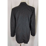 Lord & Taylor Petites Wool Cashmere Gray Double Breasted Blazer Jacket Womens PM