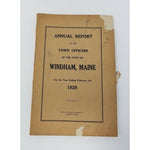 Annual Report Town Officers of Windham Maine February 1 1928 Cumberland County