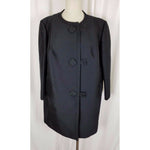 Vintage 50s 60s AFL-CIO Union Made Decorative Worsted Wool Jacket Coat Womens S