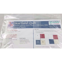 JoAnn Heartland Quilt Block of the Month February 1999 Queen of Hearts Sealed