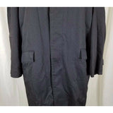 Pietro Sabatini Placket Front Trench Coat Mens 36L Removable Pile Fur Lining