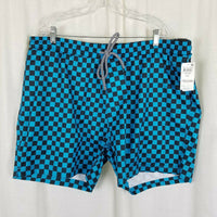 INC Patterns Quick Dry Swim Trunks Briefs Swimming Shorts Suit Mens XXL Blue NWT