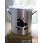 Moosehead Lager Live Big Pot 12 Quart Aluminum Lobster Steamer Canada Beer Metal