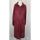 Matti of Lynne 2 Piece Skirt & Shirt Top Jacket Outfit Set Suit Womens 6 Paisley