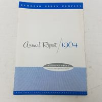 1964 Hammond Organ Company Annual Report Shareholders Year End Financials