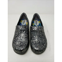 SoftWalk Grey's Anatomy Meredith Black Metallic Leather Clogs Shoes Womens 6.5 M